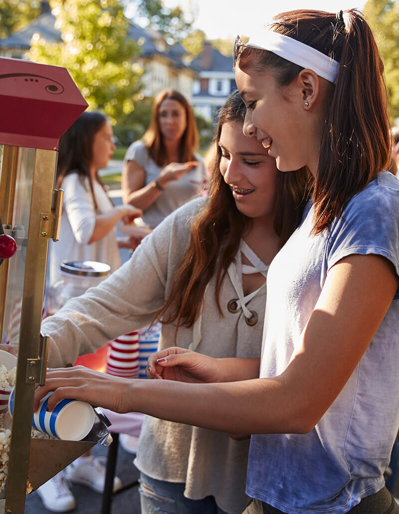 Kids Attend Blocks Community Event